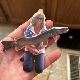 Personalized Photo Acrylic Ornament - Christmas Gift For Fishing Lovers