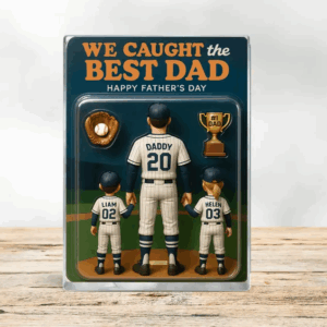 Personalize Fathers Day Gift For Dad, We Caught The Best Dad Baseball Gift