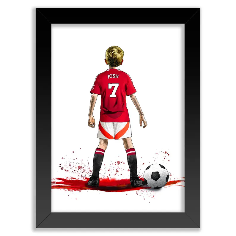 Personalised Gifts for Boys, Football Gifts for Boys Poster Limited Edition
