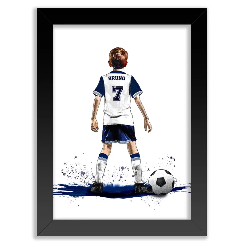 Personalised Gifts for Boys, Football Gifts for Boys Poster Limited Edition