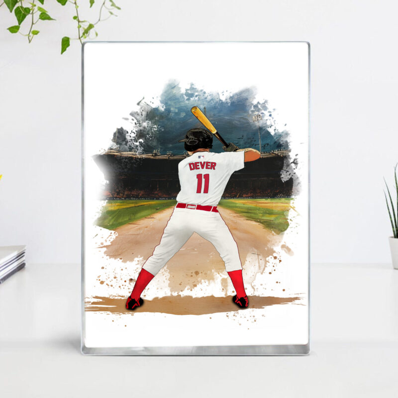 Custom BRS Baseball Acrylic Block