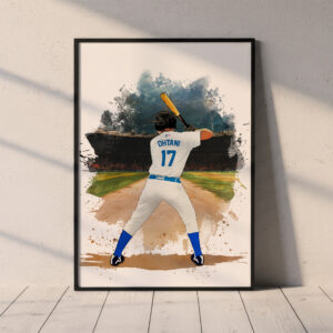 Los Angeles Dodgers Baseball Print | Red Sox Card Poster | Sports Poster | Hallway Wall Art | Living Room Print