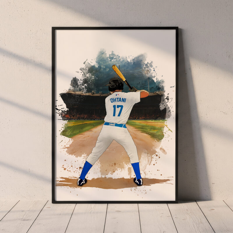 LAD Baseball Print Poster Limited Edition