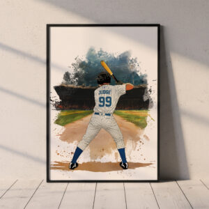 New York Yankees Baseball Print | Red Sox Card Poster | Sports Poster | Hallway Wall Art | Living Room Print