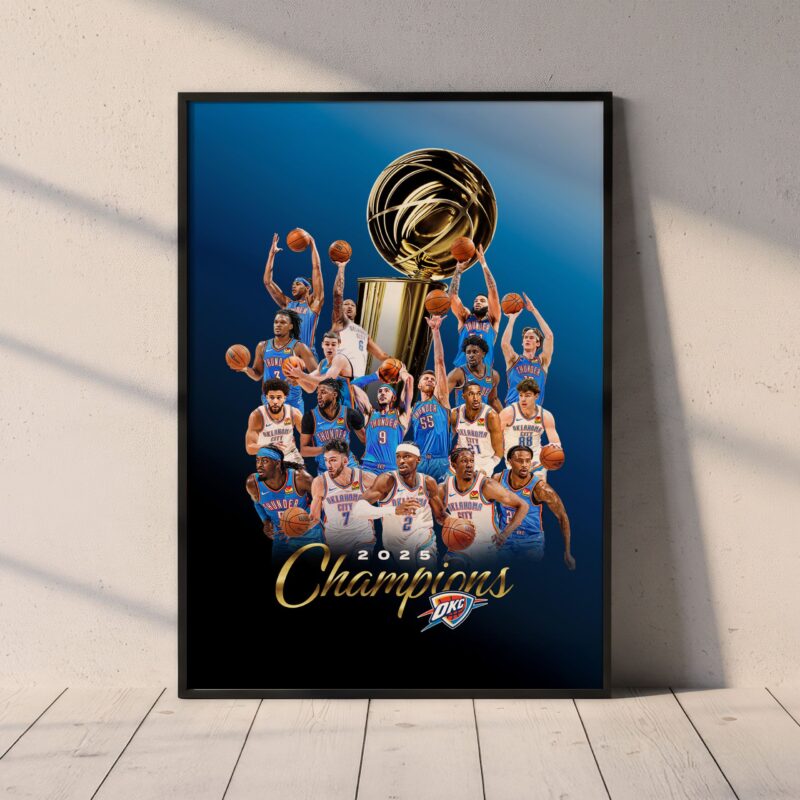 Basketball 2025 Champion Poster Limited Edition