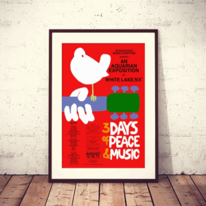 3 Days of Peace & Music, 1969 Woodstock Festival Original Poster