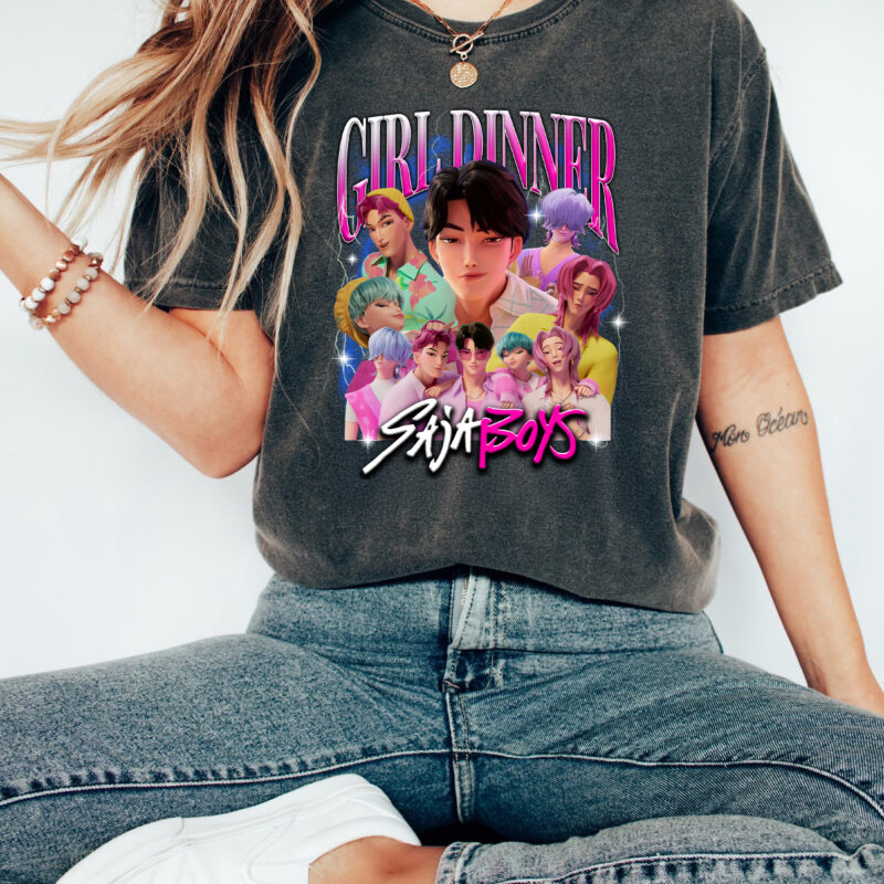 Demon Pop Hunters Movie T-Shirt, Korean Fantasy Animation Film Graphic Tee, Korean Pop Music Idol Inspired Shirt, Concert Outfit T-Shirt