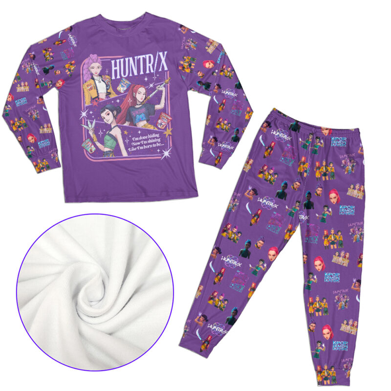 Demon Pop Hunters Movie Pajama Set, Korean Fantasy Animation Film Graphic Tee, Korean Pop Music Idol Inspired Shirt, Concert Outfit