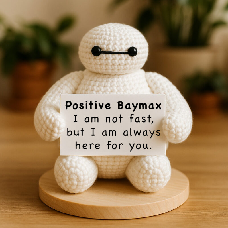 Cute Huggable Robot - Handmade Crochet Plush