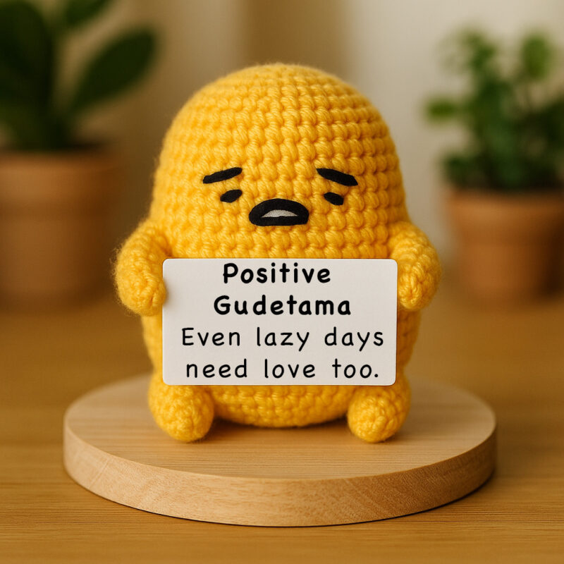 Chubby Egg Character - Handmade Crochet Plush
