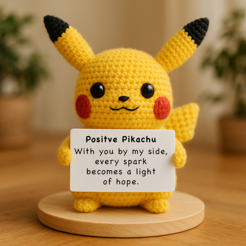 Yellow Electric Mouse - Handmade Crochet Plush