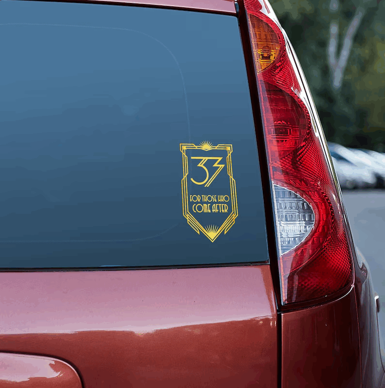 Expedition 33 Gold Car Decal