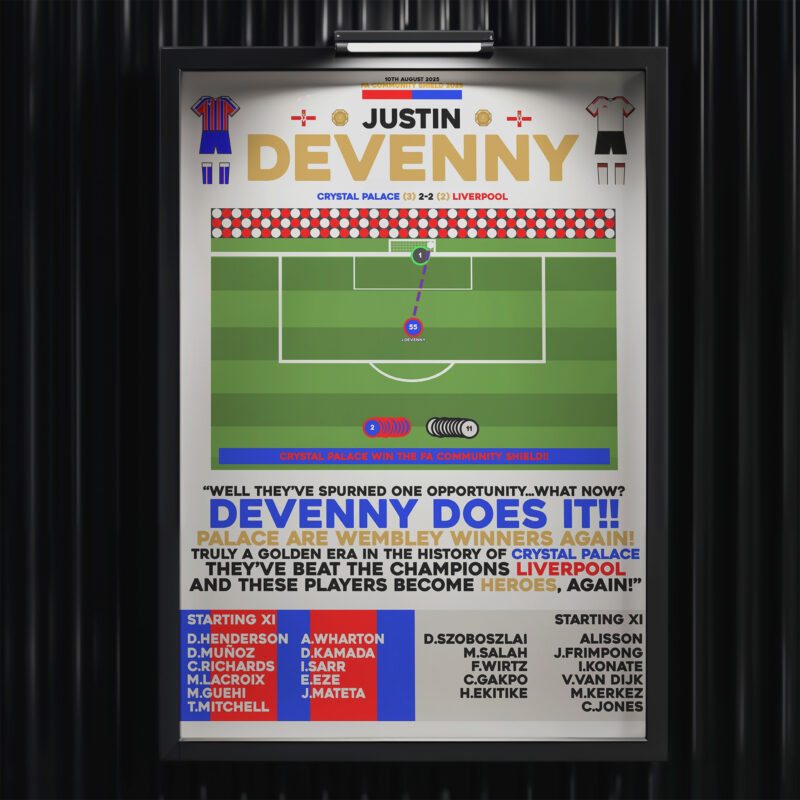 Justin Devenny Penalty vs Liverpool - FA Community Shield 2025- Crystal Palace