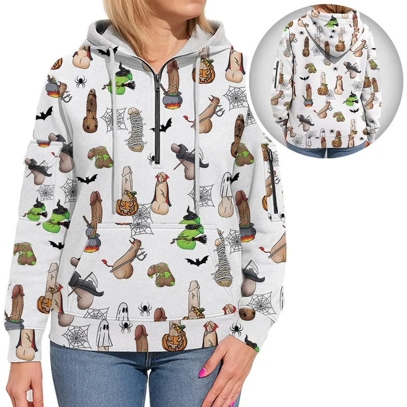 Spooky Halloween Penis Hoodies, Inappropriate Gifts, Adult Humor Apparel, Dirty Humor and Raunchy Adult Shirt, Funny Halloween Dicks Costume