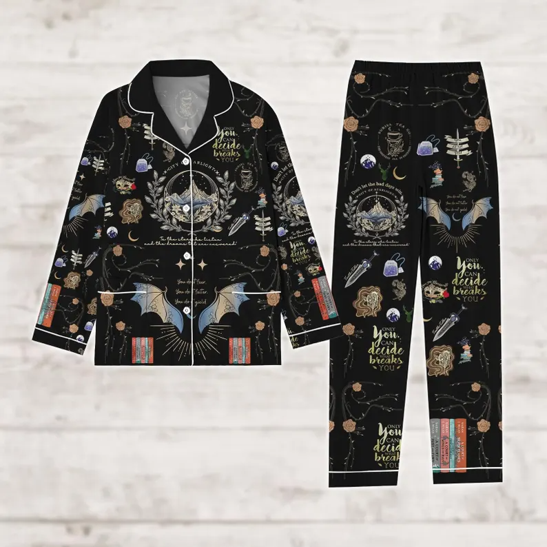 Velaris Acotar Pajamas, City Of Starlight Pajamas Set, Sarah J Maas Women Pajamas, The Night Court Pajamas, Book Lover Gift