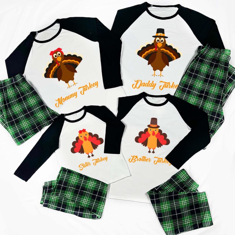 Matching Thanksgiving Pajamas, Personalized Pajamas For Thanksgiving