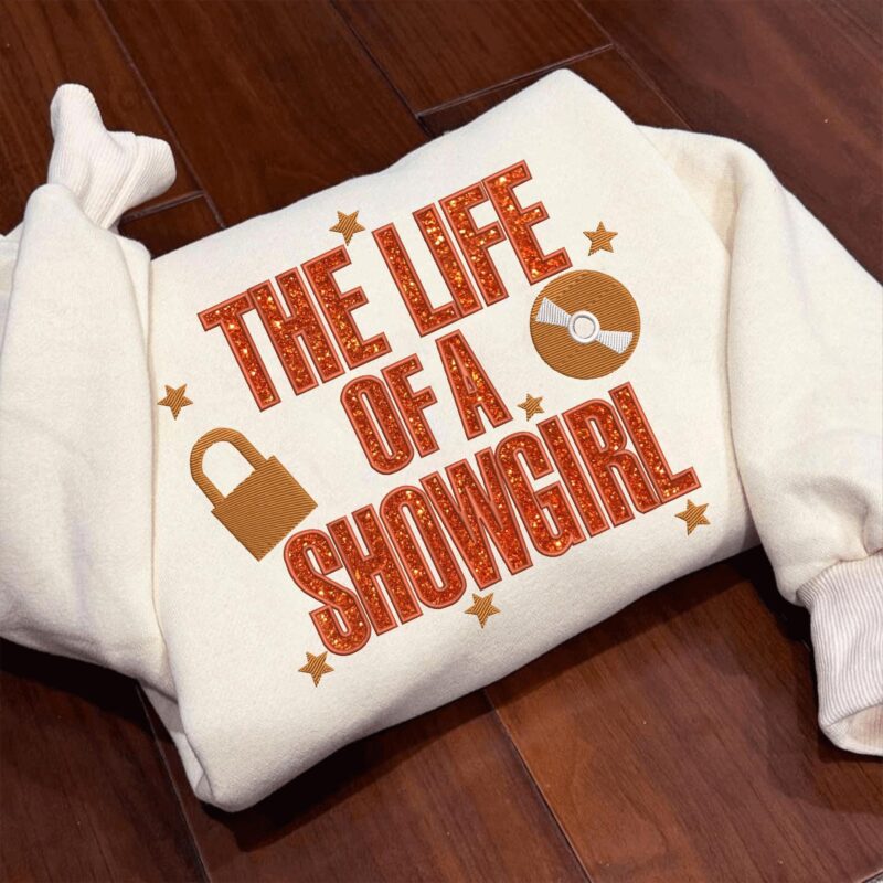 Embroidered Showgirl Sweatshirt, Vintage Showgirl Shirt, IOrange Show Girl Shirt for Concert, Showgirl Shirt, Swift Graphic Tee, Era Music