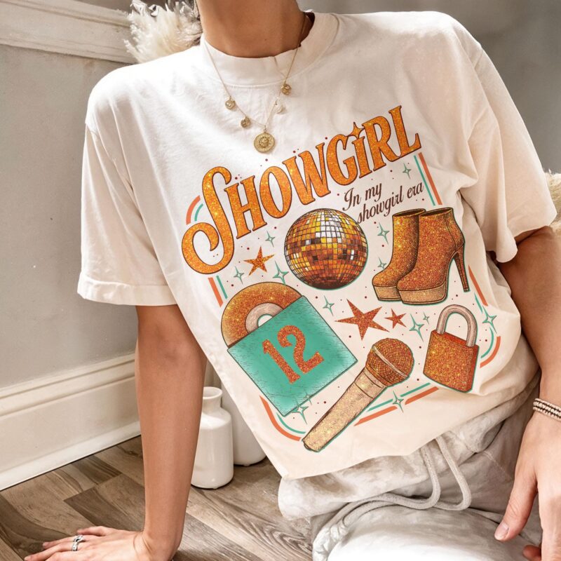 And Baby That's Show Business For You Comfort Colors Shirt, Showgirl Shirt, In My Showgirl Era Shirt, Gift For Fans, Album Gifts For Her