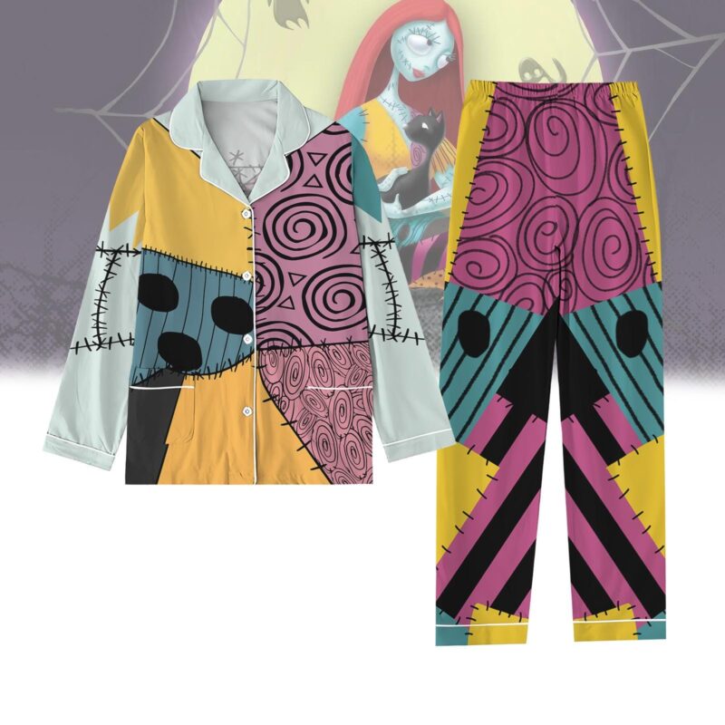 Jack Skellington And Sally Pajamas, Nightmare Before Christmas Pajama Set Women