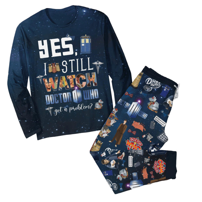 Doctor Who Family Pajamas, Police Box T-Shirt Pants Set, Doctor Who Tv Series Sleepwear, Tardis Dr Who Loungewear, Doctor Who Fan Gift