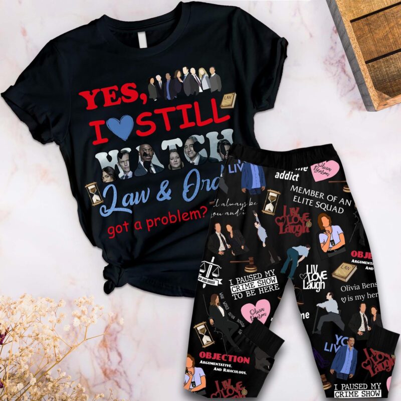 Yes I Still Watch Law And Order T-Shirt And Pants, Law And Order Svu Pajamas Set, Olivia Benson And Elliot Stabler Shirt, Movie Shirt
