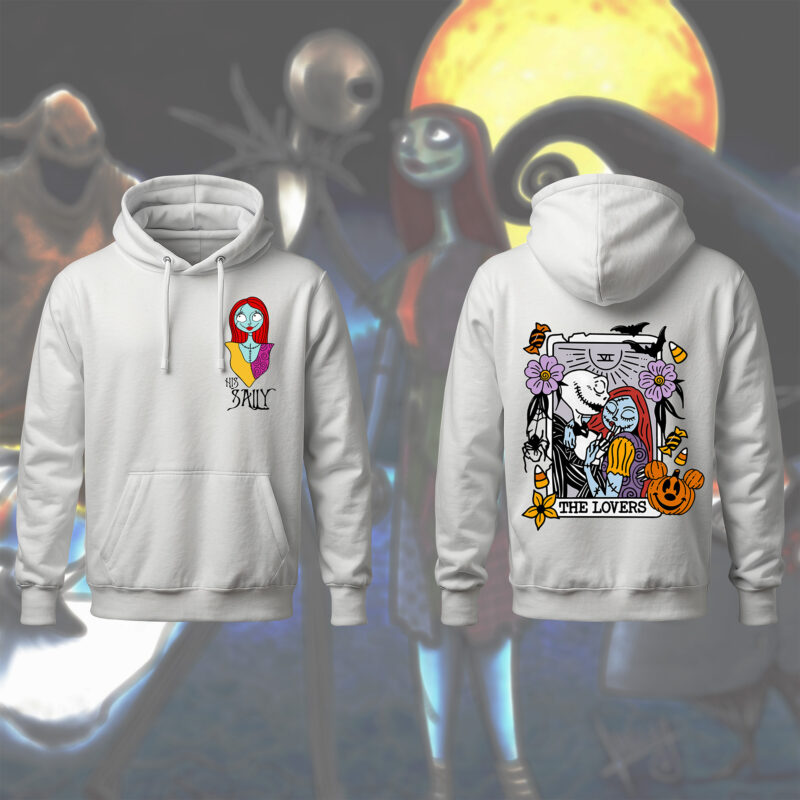 Nightmare Before Christmas Couple Shirt, Jack Skellington and Sally Matching T-Shirt, Lovers Sweatshirt