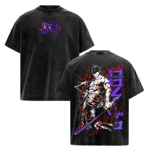 Zoro Enma Sword Shirt, One Piece Anime Washed T-Shirt