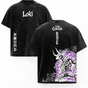 Loki Washed Tee – One Piecee Anime Washed T-Shirt